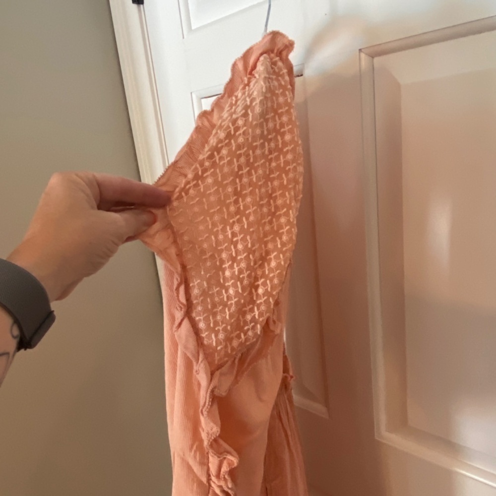 Ulla Johnson Sheila Embroidered Dress Pinkish-Peach 33386 - Picture 10 of 16